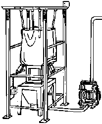 Tipica installazione pompa polveri